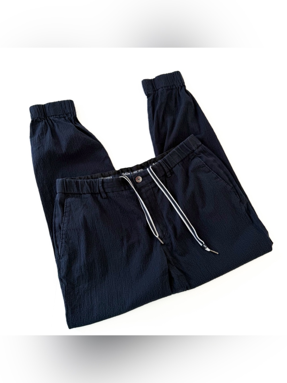 Footjoy Todd Snyder Pants Mens Size Large Navy Blue Seersucker Golf Chino